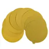 Papel de lija con respaldo adhesivo al por mayor para fabricantes, fácil de rasgar con orejetas, papel de lija de 5 pulgadas con respaldo adhesivo para chapa metálica, pintura, masilla y lijado en seco