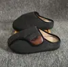 Vendaje de Terciopelo para Pacientes Post-Fractura con Pies Hinchados, Pies Anchos, Pantuflas Ajustables de Velcro para Personas Mayores con Huesos Grandes