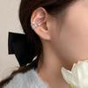 Clip para oreja Zirconia Meteorito Brillante Lujo Ligero Diamante Vivo Multicapa Estrella de Cinco Puntas Clip para oreja Sin Agujeros en las Orejas Aretes de Estrella