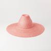 Sombrero de Paja Tejido a Mano de Ala Ancha Cónica Alta de Primavera y Verano Europeo y Americano para Playa con Protección Solar para Exteriores