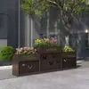 Caixa de Flores de Aço Inoxidável Combinação Caixa de Plantio Retangular para Escritórios de Vendas, Praças, Ruas, Grades de Ferro para Jardim Municipal Calhas de Flores