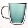 Atacado do Fabricante Copo Térmico de Café de Vidro Borossilicato de Camada Dupla Caneca Isolada Fashion Copo Isolado de Camada Dupla