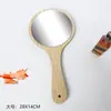 Espejo de Mano de una Cara con Mango Redondo, Espejo de Maquillaje Antiguo, Portátil para Dormitorio y Uso en Casa