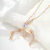 Conjunto de joyería Xuping de cristal de imitación para mujer, chapado en oro de 18 quilates, pendientes y collar de estilo vintage, hecho a medida por la fábrica de joyería