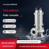 Fabricante Personalizado Bomba de Corte de Aço Inoxidável Bomba de Esgoto para Tanque Séptico Resistente à Corrosão Resistente a Ácidos e Alcalis Bomba de Esgoto de Grande Vazão