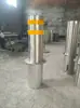 Coluna de Advertência de Poste de Estrada em Aço Inoxidável 304, Móvel e Destacável, Pré-Embutido, Semiatomático, Anticolisão, Barreira Elétrica de Estrada