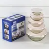 Conjunto de Tigelas de Vidro para Casa, Grau Alimentício, Espessado, com Tampa, Tigela de Conservação 808, Alto Valor Estético, Tigela de Grande Capacidade, Tigela Transparente para Sopa