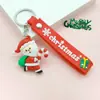 1067 # Llavero Creativo Navideño de Dibujos Animados, Lindo Papá Noel, Muñeco de Nieve, Reno, Colgante de Árbol de Navidad, Regalo Pequeño