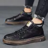 Zapatos de chef para hombre de otoño, zapatillas, zapatos casuales de cuero, zapatos de trabajo negros para hombre, zapatos de cocina