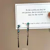 Brincos geométricos azuis vintage com borlas e um design único, bonitos e versáteis, brincos simples e personalizados para mulheres