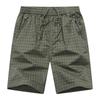 Shorts Novos Primavera e Verão 2025 Venda Direta da Fábrica Fornecimento de Longo Prazo Algodão Lavado Estampa Xadrez com Bolsos