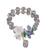 Racimos de Flores ~ Pulsera de Flores Nuevas de Primavera Pulsera de Cristal de Hada Super Flash para Mujer Pulsera de Vacaciones para Viajes Estilo Mori