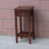 Soporte de flores de madera maciza para sala de estar, muebles antiguos chinos, suelo multicapa, palisandro artificial, estante cuadrado de piedra para bonsái con flores