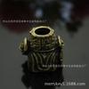 Colgante de espada, escudo y cuchillo de latón vintage de fábrica, colgante de cuchillo de cobre, colgante de cuerda de paraguas, colgante de linterna, cuentas espaciadoras EDC