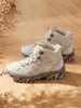 Los nuevos zapatos de senderismo para exteriores Camel para mujer en otoño e invierno son acolchados, antideslizantes, resistentes al desgaste, zapatos deportivos de senderismo profesionales de caña alta para hombre