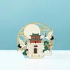 Atracciones Turísticas de China Imanes para Refrigerador de Souvenir Imanes Estéreo 3D Venta al por Mayor Serie Jiangsu Imanes para Refrigerador Ciudad de Metal