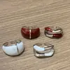 Anel Brilhante Estilo Blogger Coreano com Gotejamento de Óleo, Anel Aberto de Alto Padrão Estilo Ins, Design de Nicho, Novo Anel para Dedo Indicador