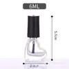 3ml 5ml 8ml 10ml frasco de vidro para esmalte frasco de esmalte vazio transparente bronzeado fosco frasco com pincel