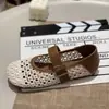 Nuevos Zapatos Mary Jane Tejidos Retro de Verano 2026 para Mujer, Tacón Plano Hueco con Correa Única, Suela Suave, Zapatos de Boca Baja Versátiles de Una Sola Correa