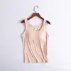 Camiseta deportiva modal transfronteriza para mujer, con tirantes anchos, sin varillas y con copas incorporadas, adecuada para yoga, fitness y como prenda interior.
