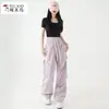 Pantalones de Trabajo de Secado Rápido Woodpecker para Mujer 2026 Nuevo Verano Sueltos de Secado Rápido de Seda de Hielo de Pierna Ancha Pantalones Deportivos para Exteriores para Mujer