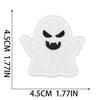 Parche de Tela Bordado Fantasma Parche Calavera de Terror Decoración de Bolsa Pegatina Bordada de Santa Claus Calabaza Día de Acción de Gracias