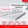 Tipo porta manual prego código 10J prego em U pistola pneumática de pregos prego para móveis 1008J1010J1013J1022J prego de fileira a ar