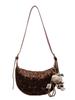 Bolso pequeño con estampado de leopardo vintage para mujer, otoño e invierno 2024, nuevo bolso de hombro, estilo occidental, bandolera de alta gama.