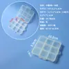 Caixa Plástica Transparente com 9 Compartimentos para Cartões, Sementes, Arroz, Miçangas, Caixa de Armazenamento para DIY, Elásticos, Joias, Caixa de Embalagem para Equipamentos de Pesca