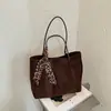 Bolso tote plisado de moda estilo coreano de gran capacidad para el día a día 2026, un bolso de mano elegante y minimalista que se puede llevar en la mano o colgar al hombro