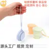 Taza de Agua Plegable de Silicona Transfronteriza, Diseño Portátil de Presionar y Estirar, Taza de Almacenamiento para Viajes al Aire Libre