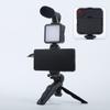 Accesorios de Fotografía Jaula para Teléfono Móvil Cámara Portátil Estabilizador para Disparo al Aire Libre Base con Clip para Teléfono Luz de Relleno Multifuncional