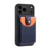 Adequado para Apple 17Pro Max Suporte de Cartão com Fivela Magnética Destacável Modelo 16E/15/14 Capa Traseira de Celular para Inserção de Cartão