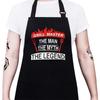 Delantal de poliéster con cuello halter y letras, ropa de trabajo para restaurante, delantal de cocina para el hogar, venta al por mayor, personalizado, gran oferta transfronteriza de Amazon