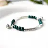 Jingdezhen nuevo encantador fresco y seguro pulsera de cerámica navideña pulsera joyería con elemento de manzana
