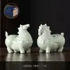 Adorno de Cerámica de Caballo Éxito Instantáneo, Mascota Creativa del Año del Caballo, Accesorio para Mesa de Café, Caballo del Zodiaco Lindo