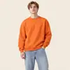 Exclusivo transfronterizo algodón 320g hombros caídos cuello redondo manga larga holgado casual sudadera con capucha de moda para hombre color liso