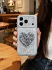 Elegante y discreto soporte de diamante en forma de corazón adecuado para iPhone 17, Apple 18 Pro Max, funda de teléfono 16, soporte 15