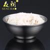 Tigela de Aço Inoxidável 304 Tigela de Salada Tigela de Arroz Chinesa Tigela de Sopa Doméstica Tigela Japonesa Tigela para Macarrão de Arroz Hashi Tigela para Macarrão Tigela para Macarrão Instantâneo Utensílios de Mesa