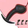 Tapón anal de silicona, portátil para uso en exteriores, tapón anal para la próstata de hombres y el punto G de mujeres, tapón anal de silicona