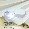 Lupa metálica plegable de alta gama recomendada, 30x óptica, para inspección de joyería y diamantes, para tasar joyería, antigüedades y artefactos culturales.