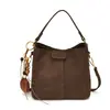 Otoño 2026 Nuevo Elegante Retro Trabajador de Oficina Viaje Bolso Cubo de Gran Capacidad Chic para Viaje Bolso de Hombro Único