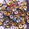 Miçangas Furadas de Diamante Colorido de 8mm Acessórios Feitos à Mão Banhados a Ouro e Prata Miçangas Furadas de Diamante de Cobre Puro Miçangas Espaçadoras para Pulseiras de Miçangas Roda Espaçadora com Strass Incrustado