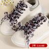Cordones de Gasa de Nieve con Estampado de Leopardo 2.5cm-4cm Cordones Ensanchados Patrón de Estampado de Leopardo Cordones de Encaje de Gasa de Seda Cordones Planos