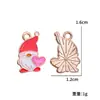 Serie de San Valentín Goteo de Aceite Corazón Rojo y Rosa Accesorios para Joyería DIY Pendientes Pulseras Colgantes Aleación Materiales Decorativos