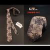 Versión coreana de la moda británica para corbatas de hombre estrecha moda de boda corbata de 6 cm 1200 puntadas poliéster fabricantes
