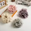 Goma para el pelo de organza con volantes estilo coreano para mujer, Cinchador de coleta de alta gama, Accesorio para el pelo estilo perezoso para invierno