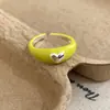 Anillo Abierto Minimalista de Moda de Verano, Diseño de Nicho, Corazón con Goteo de Aceite, Versátil para el Uso Diario, Joyería Personalizada y de Alta Gama