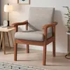 Silla con respaldo de madera maciza tapizado, silla de escritorio de oficina, sillón para personas mayores, silla de computadora para sentarse a largo plazo, mesa y sillas de mahjong, silla de sofá
