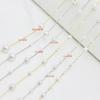 Corrente de retenção de cor DIY 5mm Clipe de pérola Pêssego Coração Cristal Pedra Combinação artesanal All-match Fashion Tassel Acessórios